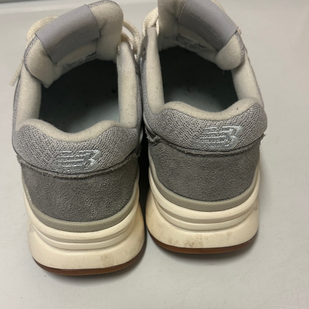 New Balance Gray and White Athletic Shoes - Picture 4 of 8